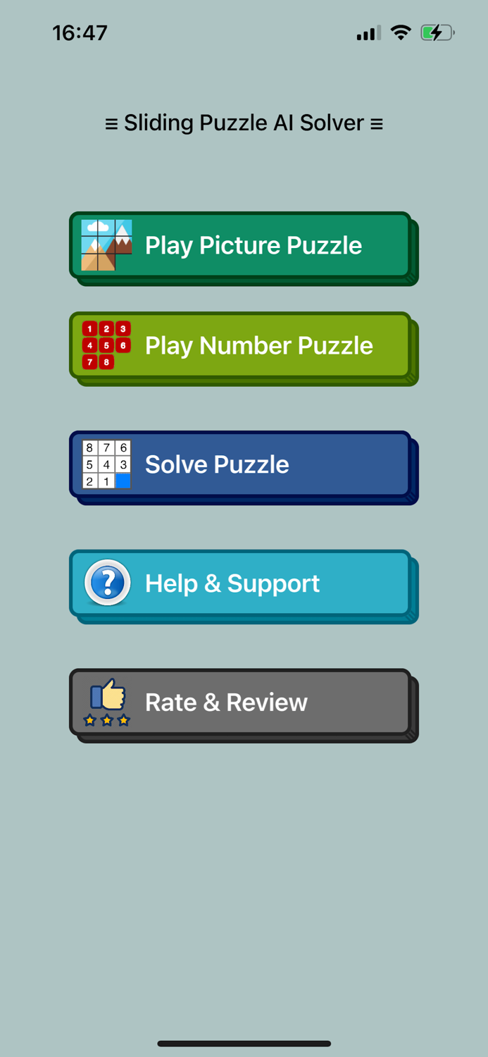 Sliding Puzzle AI Solver