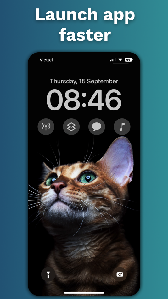 #3. App Launcher Lockscreen Widget (iOS) By: MAX COOL CO., LTD