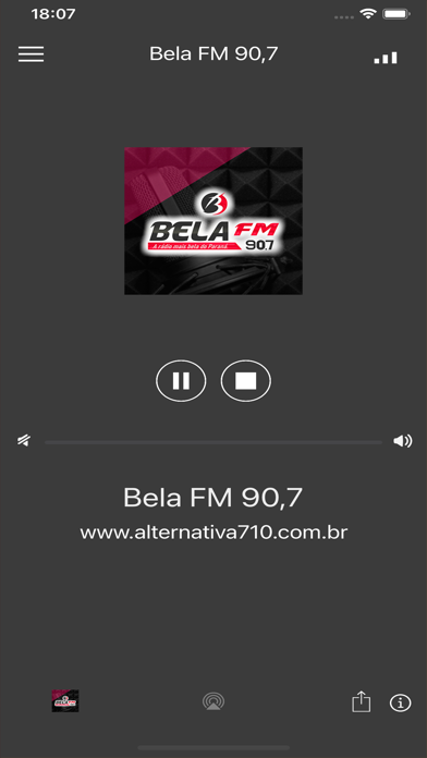Bela FM 90,7 Screenshot
