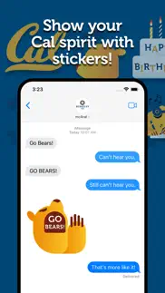 cal bears stickers iphone screenshot 2