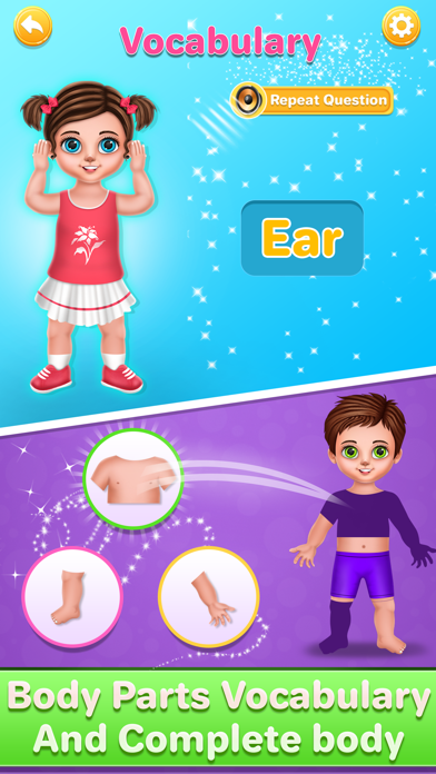 Human Body Parts Kids Learning Screenshot