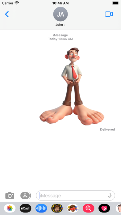 Big Feet Stickers Screenshot