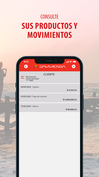 Davivienda Costa Rica Screenshot