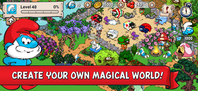 ‎Smurfs' Village Screenshot