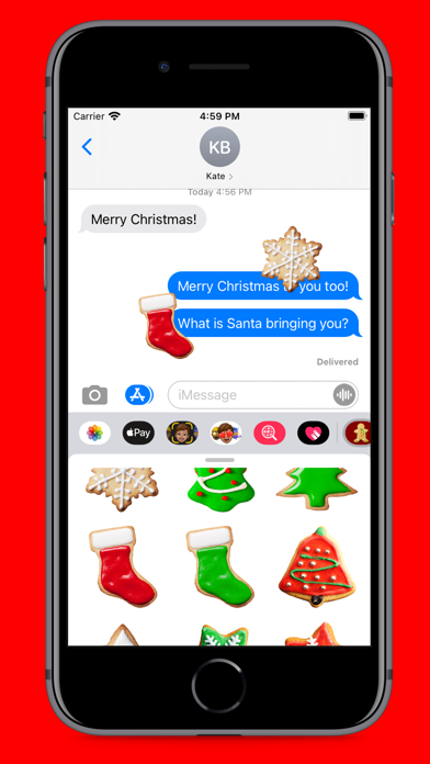 Gingerbread Joy Stickers Screenshot