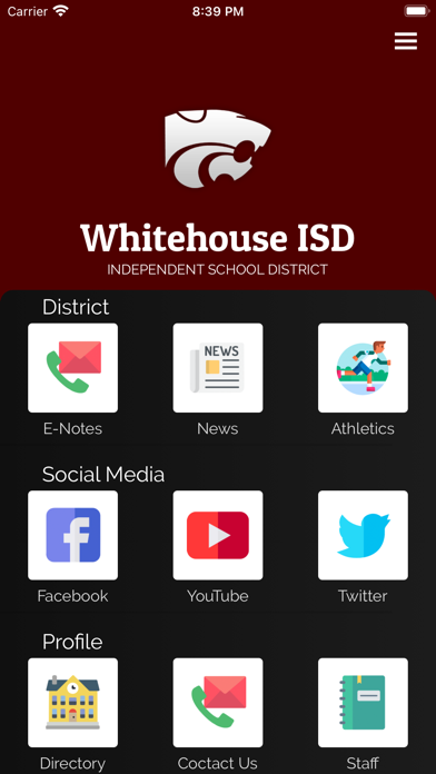 Whitehouse ISD Screenshot