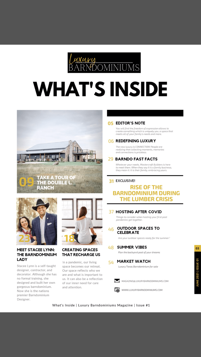 Luxury Barndominiums Magazine