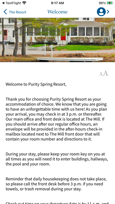 Purity Spring Resort Screenshot