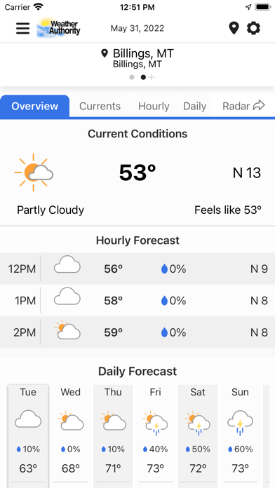 Screenshot #2 pour Montana Weather Authority