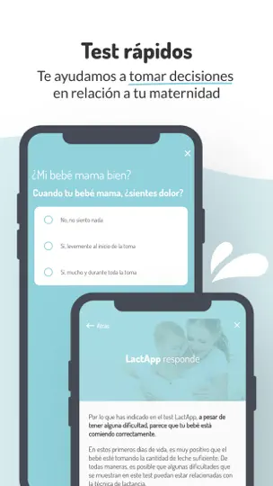 Captura de pantalla de LactApp en iPhone 5