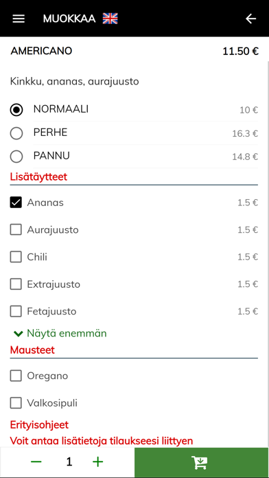 Lavera Pizzeria Screenshot