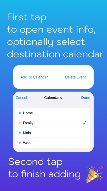 Import events to Calendar⋆