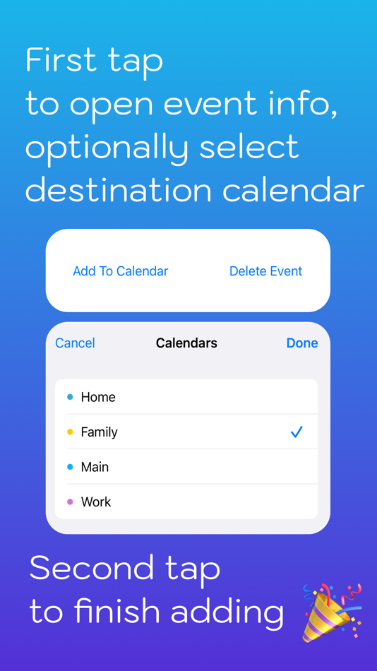 #3. Import events to Calendar⋆ (iOS) 由: Michael Galperin