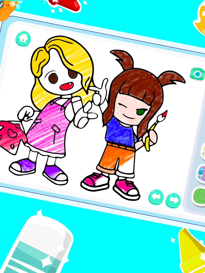 Glitter Toca Coloring Book