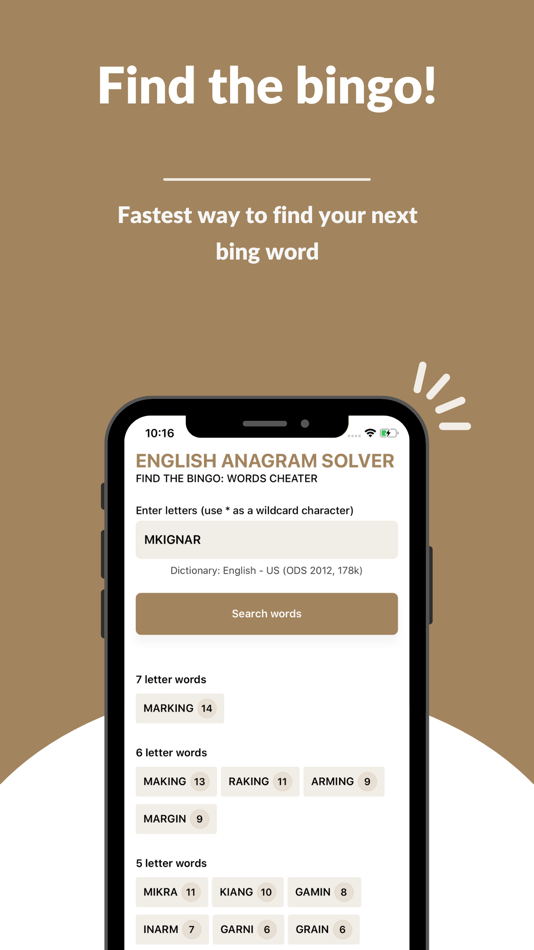#1. English Anagram Solver (iOS) 由: NEOTIC S.A.R.L