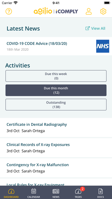 Agilio iComply Screenshot 2 - AppWisp.com Agilio iComply Screenshot 2 - AppWisp.com