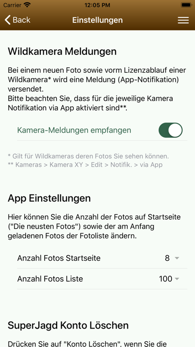 SuperJagd Wildkamera Screenshot