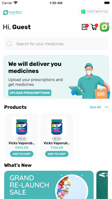Medzo - Online Pharmacy Screenshot