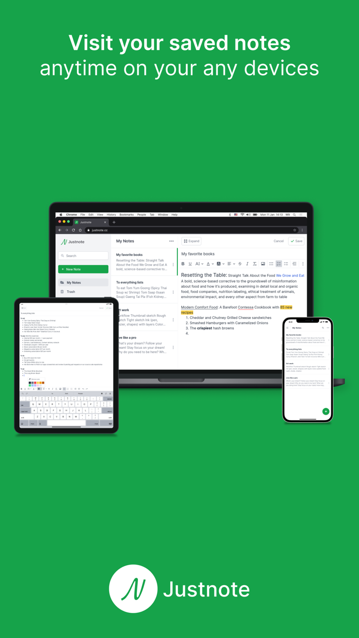 Justnote - Note Taking App