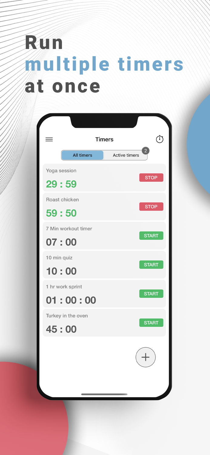 Timer- multi timer and stopwatch