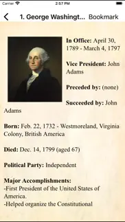 u.s.a. presidents pocket ref. iphone screenshot 2