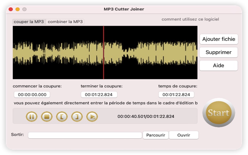 Screenshot #1 pour MP3 Cutter Joiner