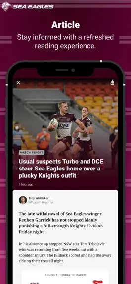 Game screenshot Manly Warringah Sea Eagles apk