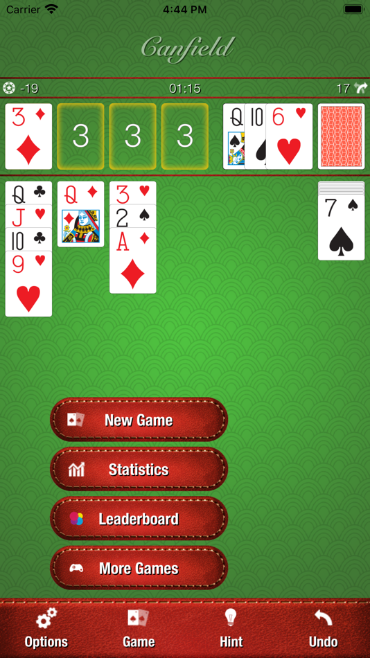 #3. Fast Canfield (iOS) 由: 志伟 赖