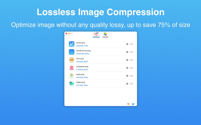Screenshot #1 pour Image Optimizer - Compression