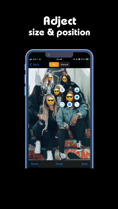 Hide Face - เบลอหน้า, อีโมจิ Screenshot