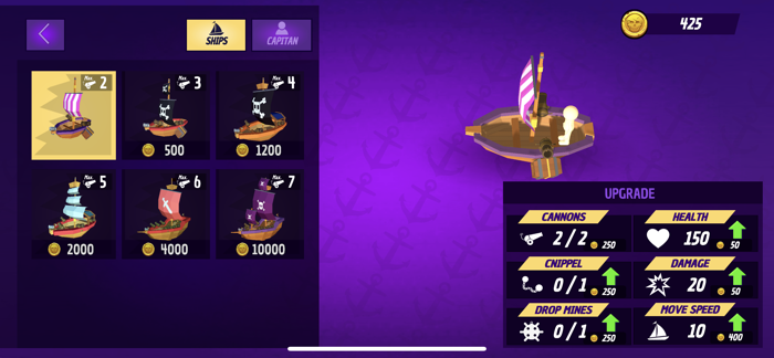 War of Ships Battles