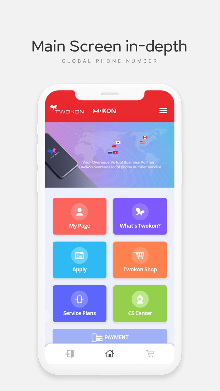 Twokon overseas phone number