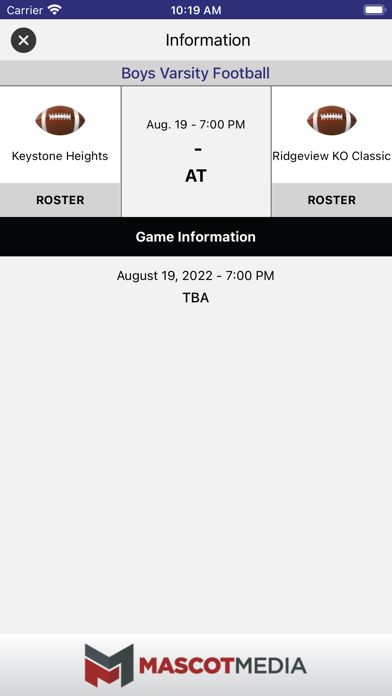 Keystone Heights Athletics Screenshot