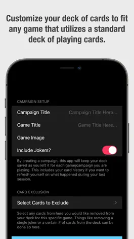 Game screenshot Decks of Cards for Solo RPGs apk