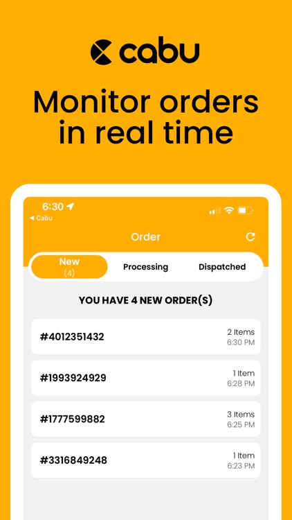Cabu Store - Manage orders