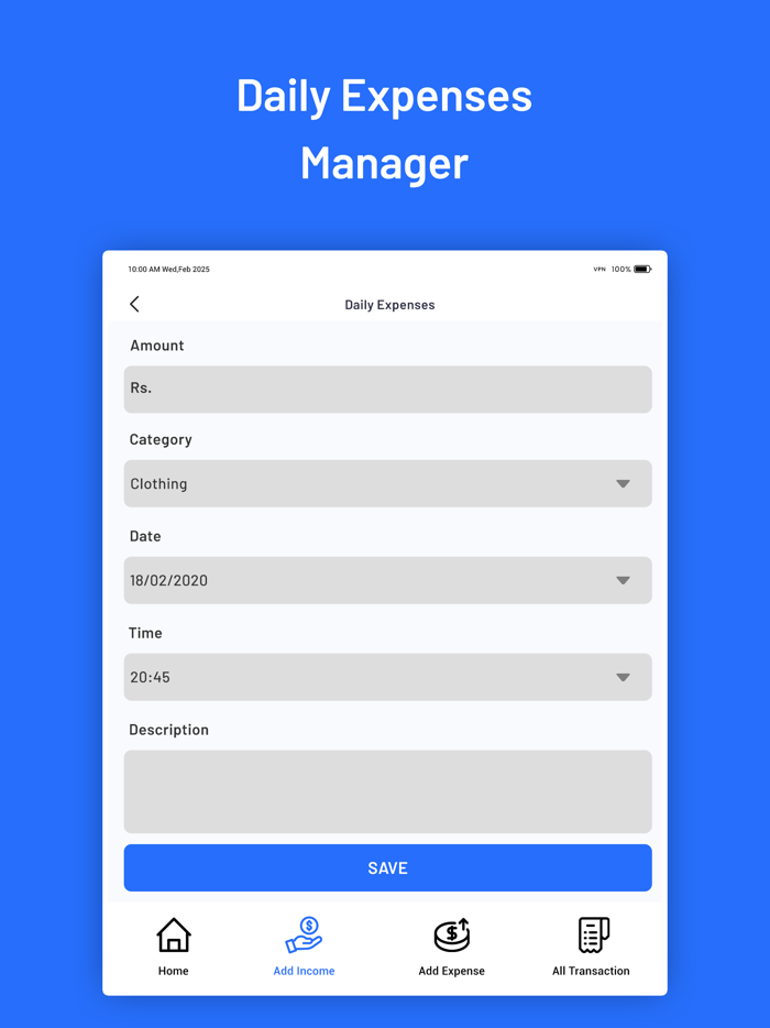 Daily Budget Tracker and Planner