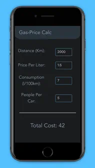 Gas Cost Calculator iphone bilder 2