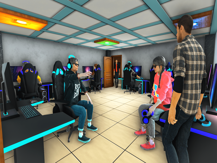 Internet Gaming Cafe Job Sim