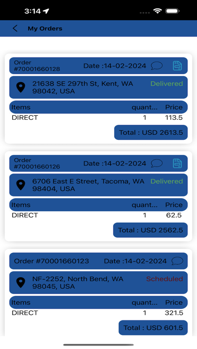 US Courier Service Screenshot