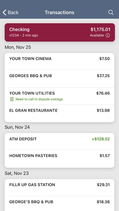 Stillman Bank Screenshot