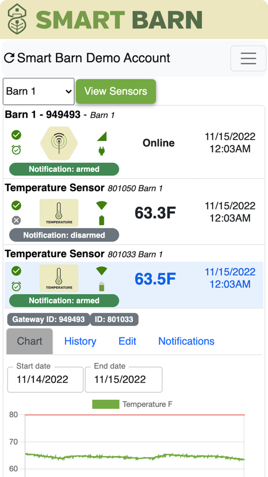 Smart Barn Mobile (iOS) 由: Andrew Klein Smart Barn Mobile (iOS) 由: Andrew Klein
