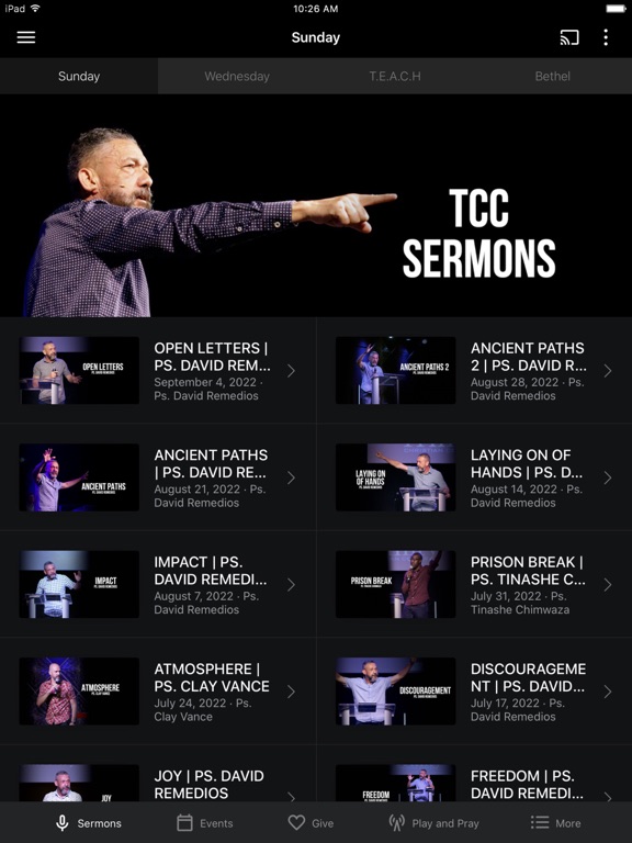 Trinity Christian Center iPad screenshot 1 - Lifestyle app