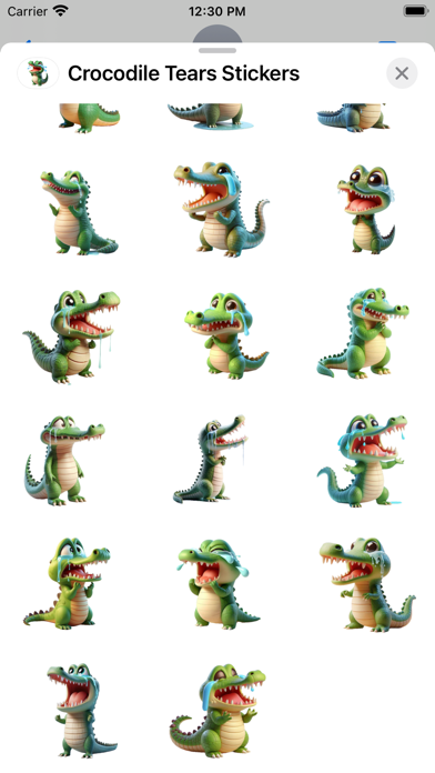 Screenshot #3 pour Crocodile Tears Stickers