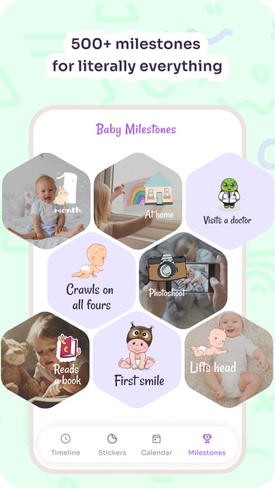 Baby Milestones Baby First App Screenshot