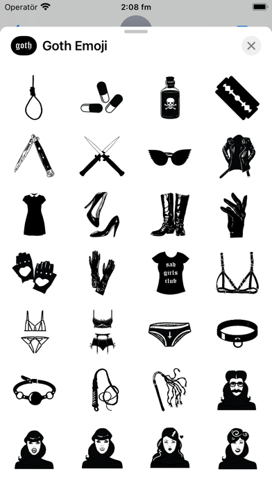 Goth Emoji Screenshot