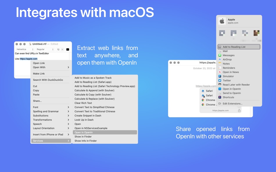 #7. OpenIn 4 Advanced Link Handler (macOS) 由: Loshadki, LLC
