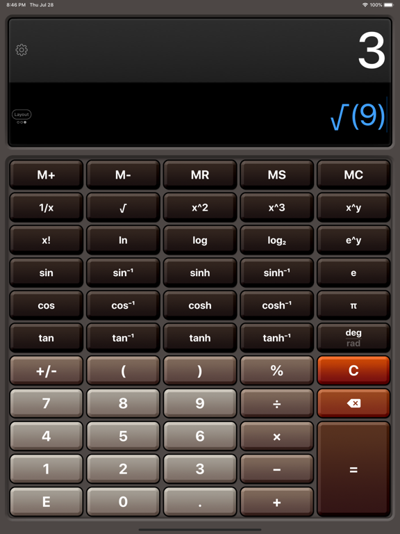 Screenshot #6 pour Calculator HD Pro Lite