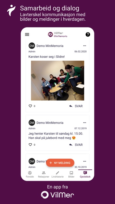 MinMemoria visningsapp Screenshot