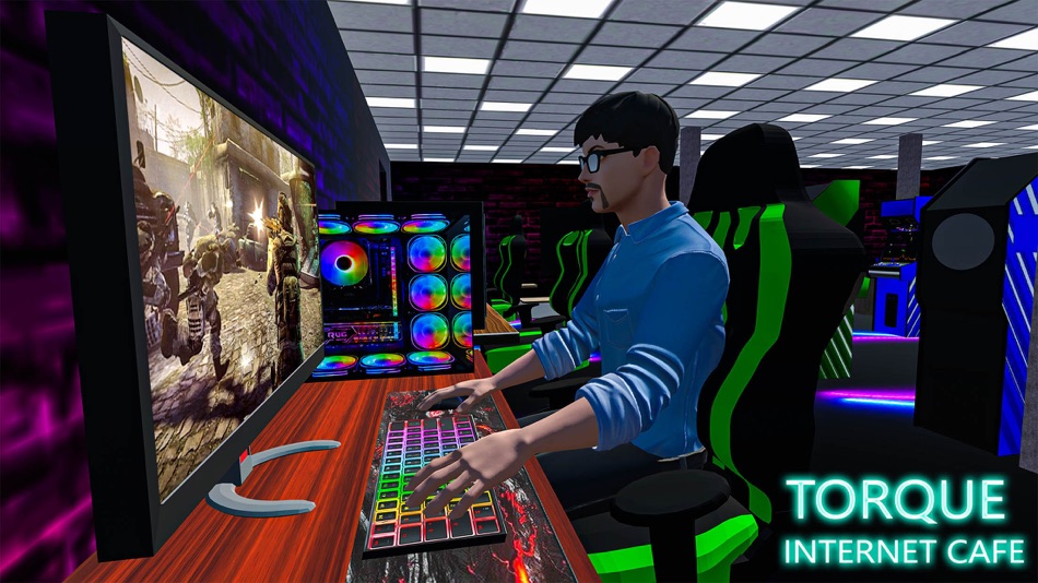#1. Internet Cyber Cafe Simulator (iOS) 来自: Ahmad Jalil Qarshi