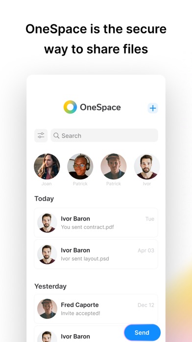 OneSpace Secure Screenshot